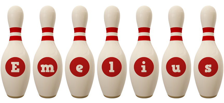 Emelius bowling-pin logo