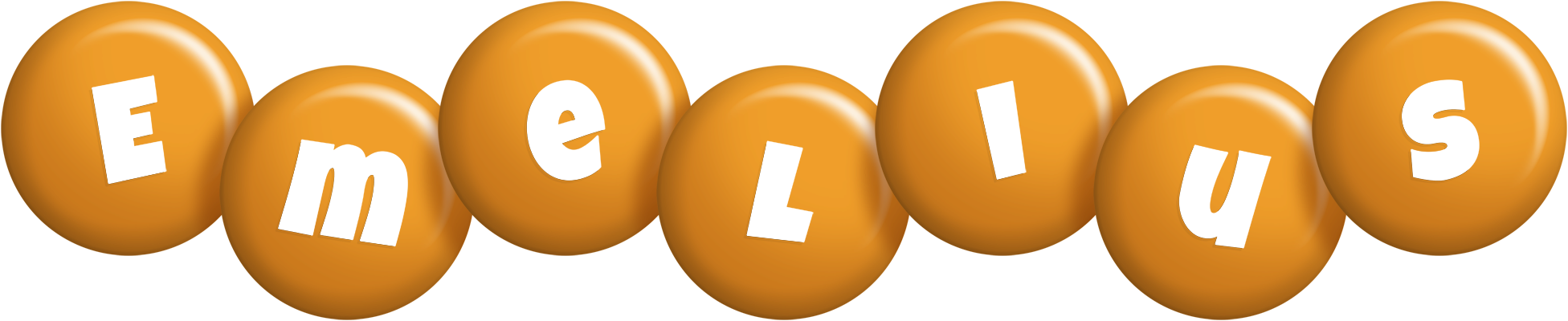 Emelius candy-orange logo