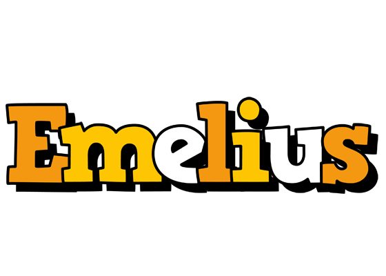 Emelius cartoon logo