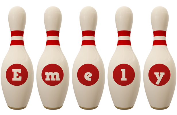 Emely bowling-pin logo