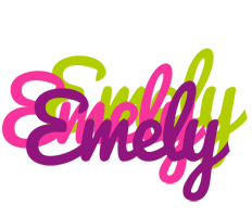 Emely flowers logo