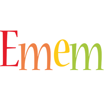 Emem birthday logo