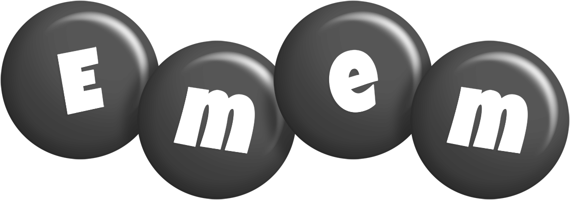 Emem candy-black logo