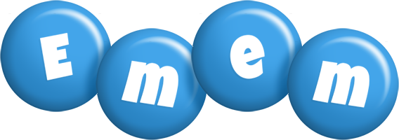 Emem candy-blue logo