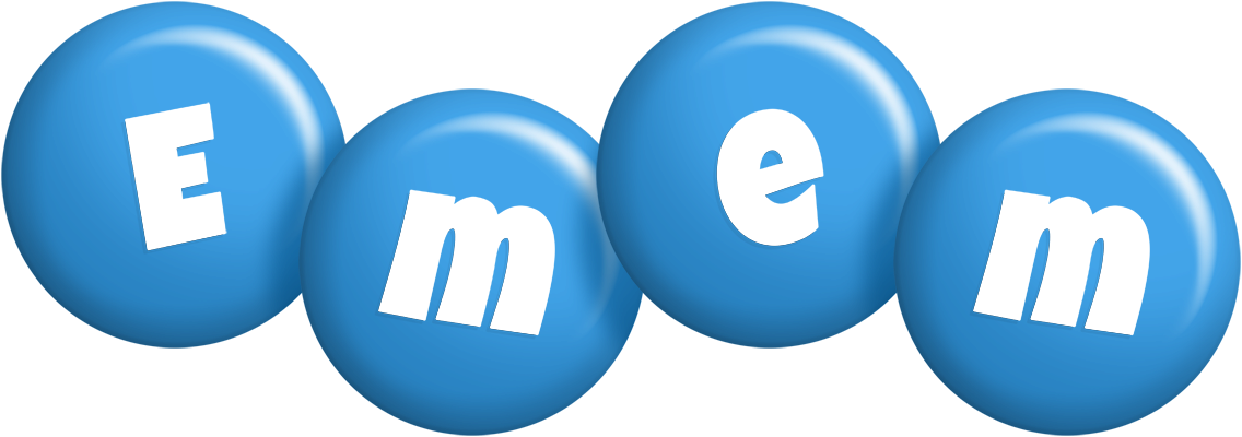 Emem candy-blue logo