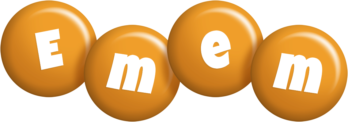 Emem candy-orange logo