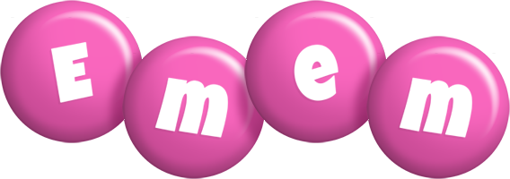 Emem candy-pink logo