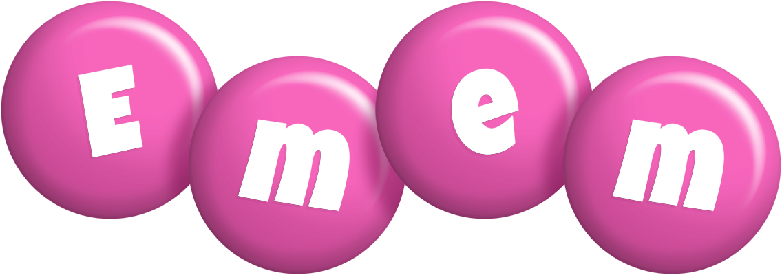 Emem candy-pink logo