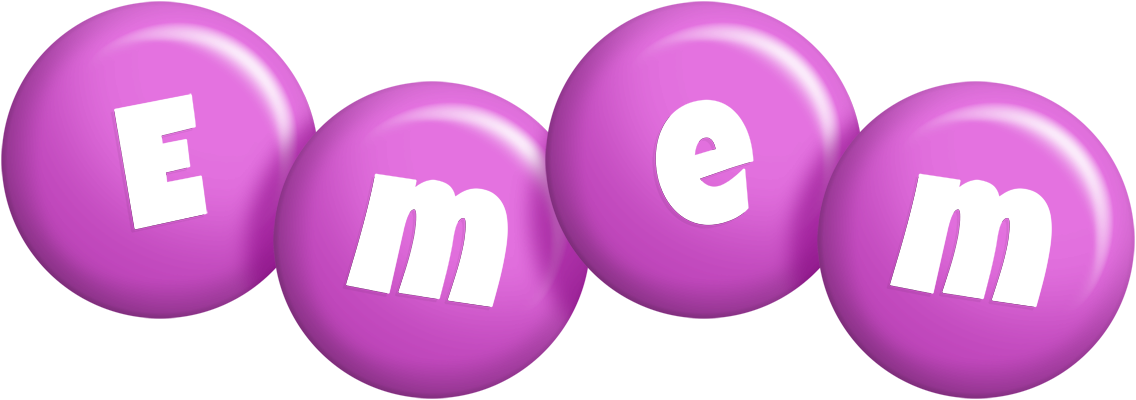 Emem candy-purple logo