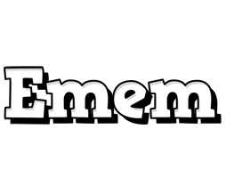 Emem snowing logo