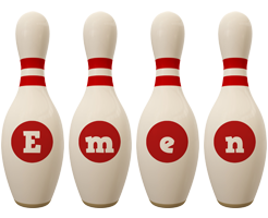 Emen bowling-pin logo