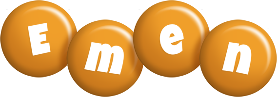 Emen candy-orange logo
