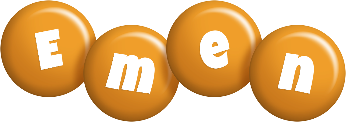 Emen candy-orange logo