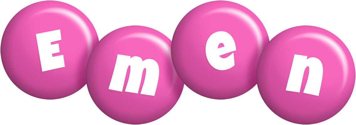 Emen candy-pink logo