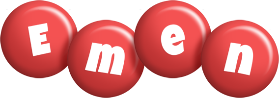 Emen candy-red logo
