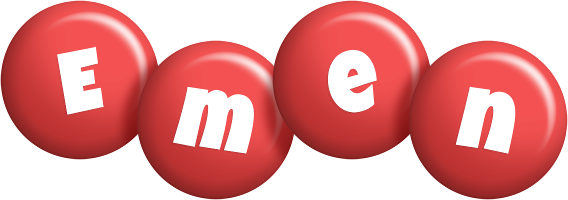 Emen candy-red logo