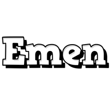 Emen snowing logo