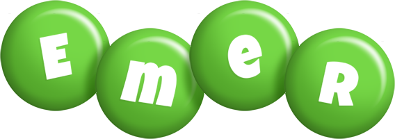 Emer candy-green logo
