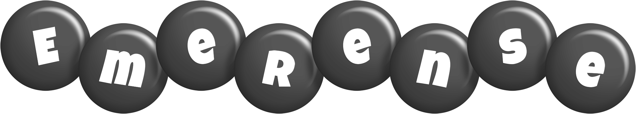 Emerense candy-black logo
