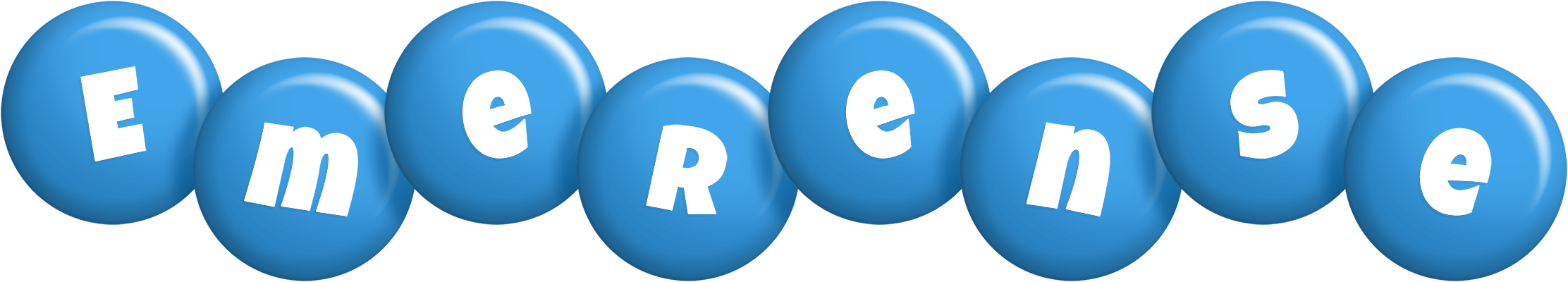 Emerense candy-blue logo