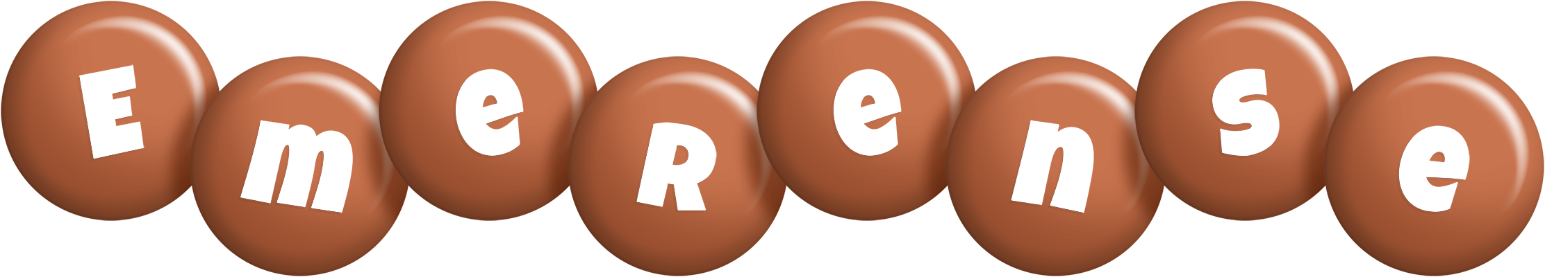 Emerense candy-brown logo