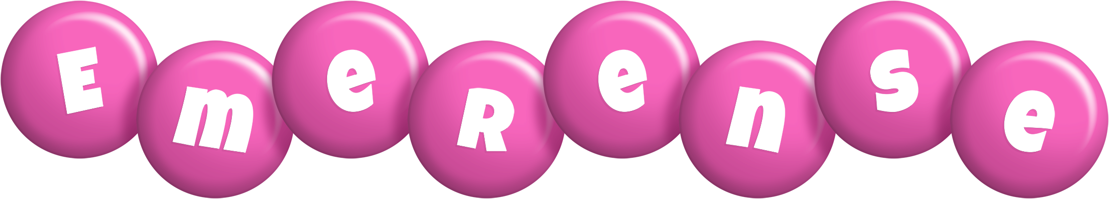 Emerense candy-pink logo