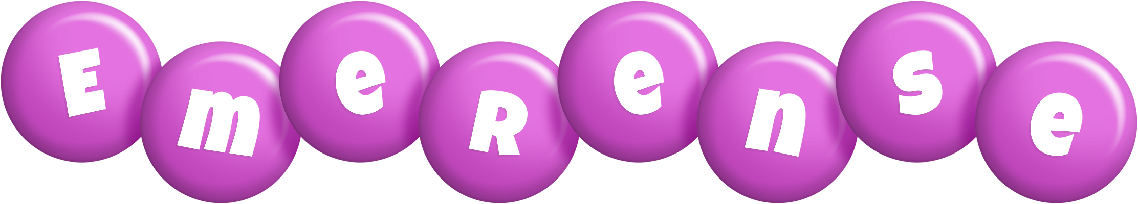 Emerense candy-purple logo
