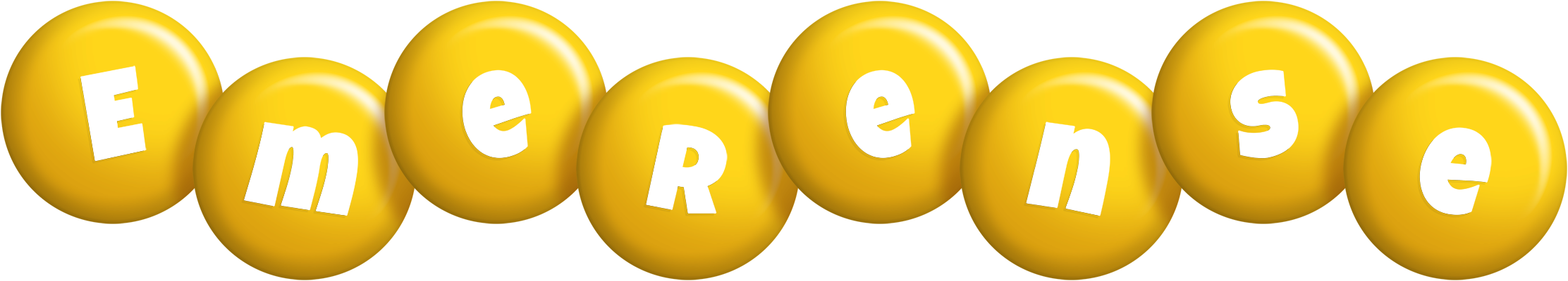 Emerense candy-yellow logo