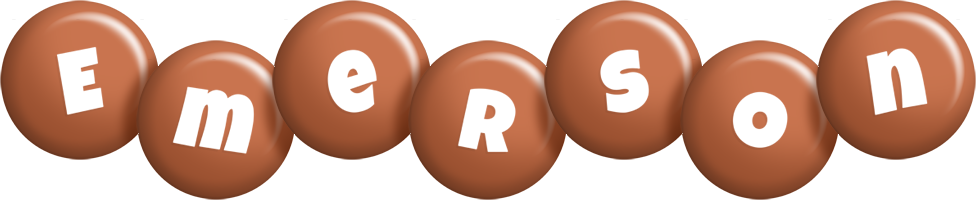 Emerson candy-brown logo