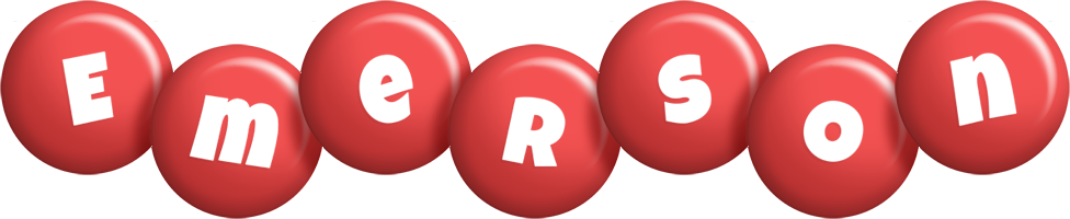 Emerson candy-red logo