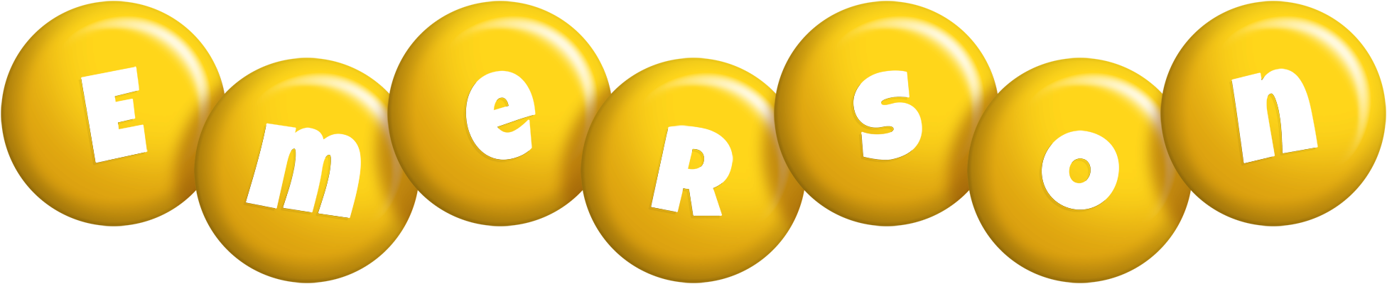 Emerson candy-yellow logo