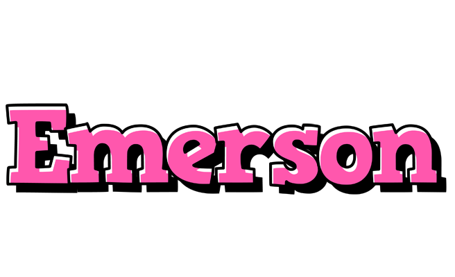 Emerson girlish logo