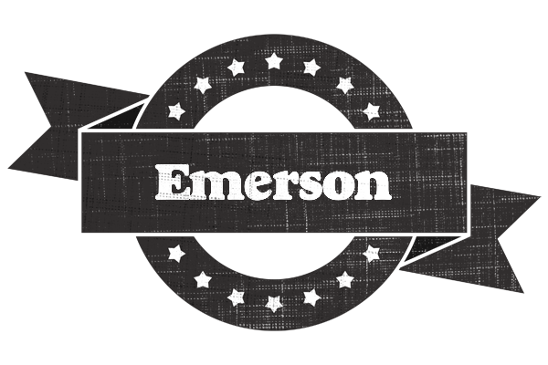 Emerson grunge logo