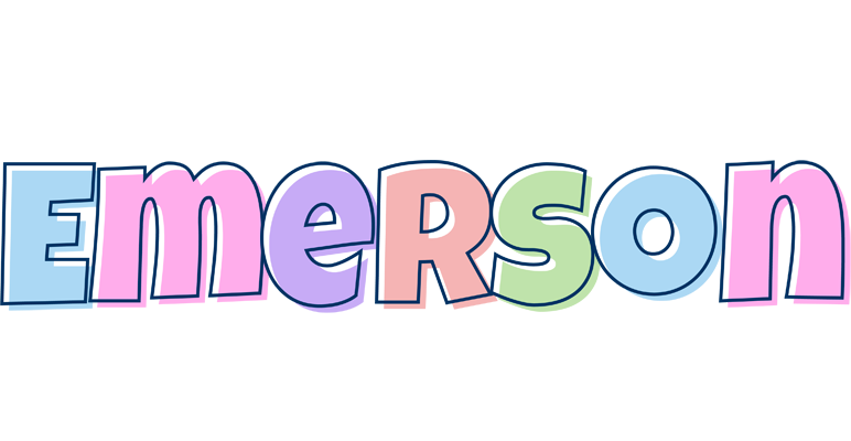 Emerson pastel logo