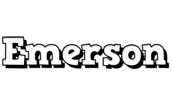 Emerson snowing logo