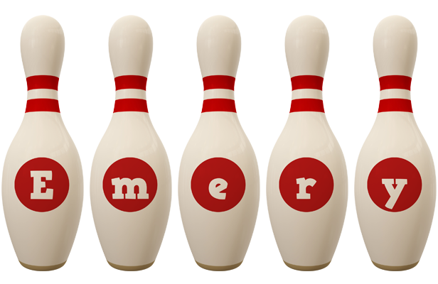 Emery bowling-pin logo