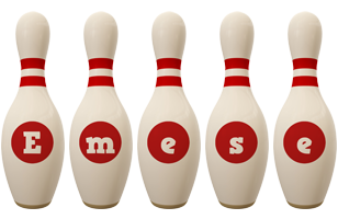 Emese bowling-pin logo