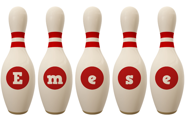 Emese bowling-pin logo