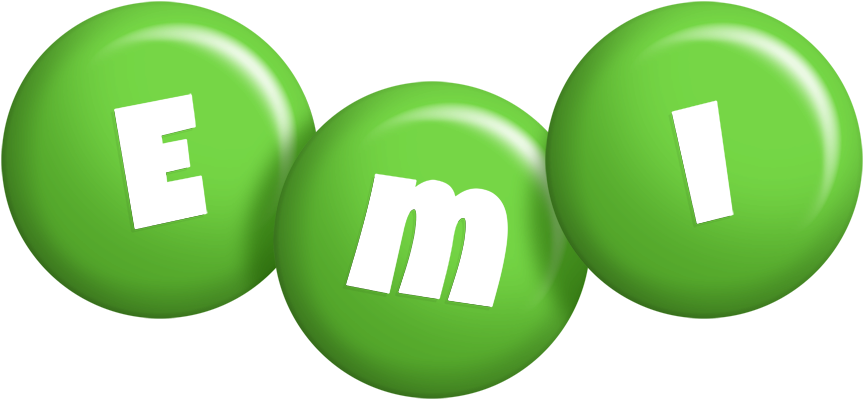 Emi candy-green logo