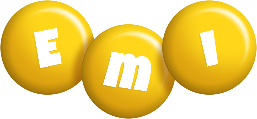 Emi candy-yellow logo