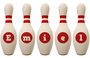 Emiel bowling-pin logo