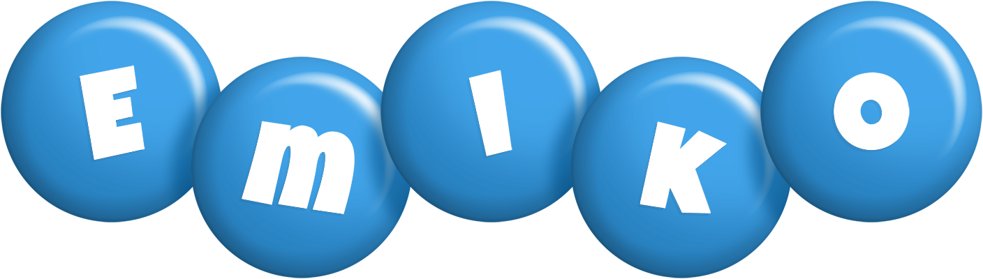 Emiko candy-blue logo