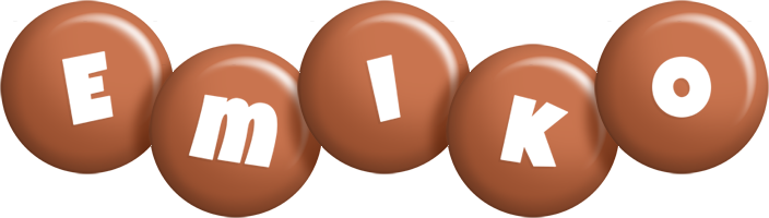 Emiko candy-brown logo