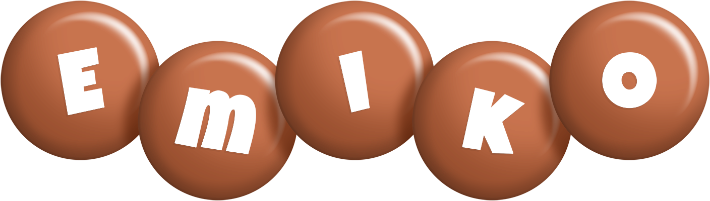 Emiko candy-brown logo