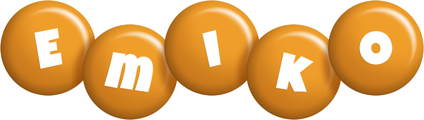 Emiko candy-orange logo