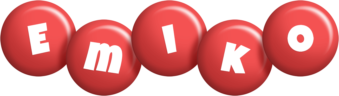 Emiko candy-red logo