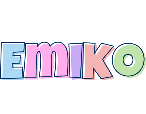 Emiko pastel logo