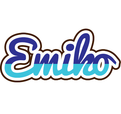 Emiko raining logo