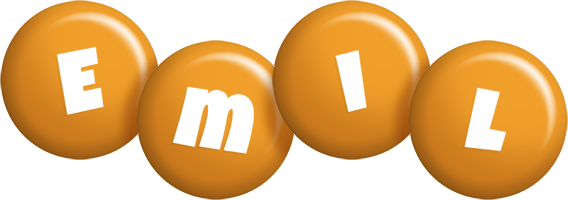 Emil candy-orange logo