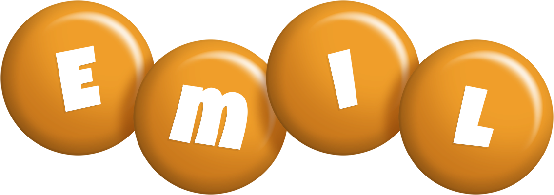 Emil candy-orange logo